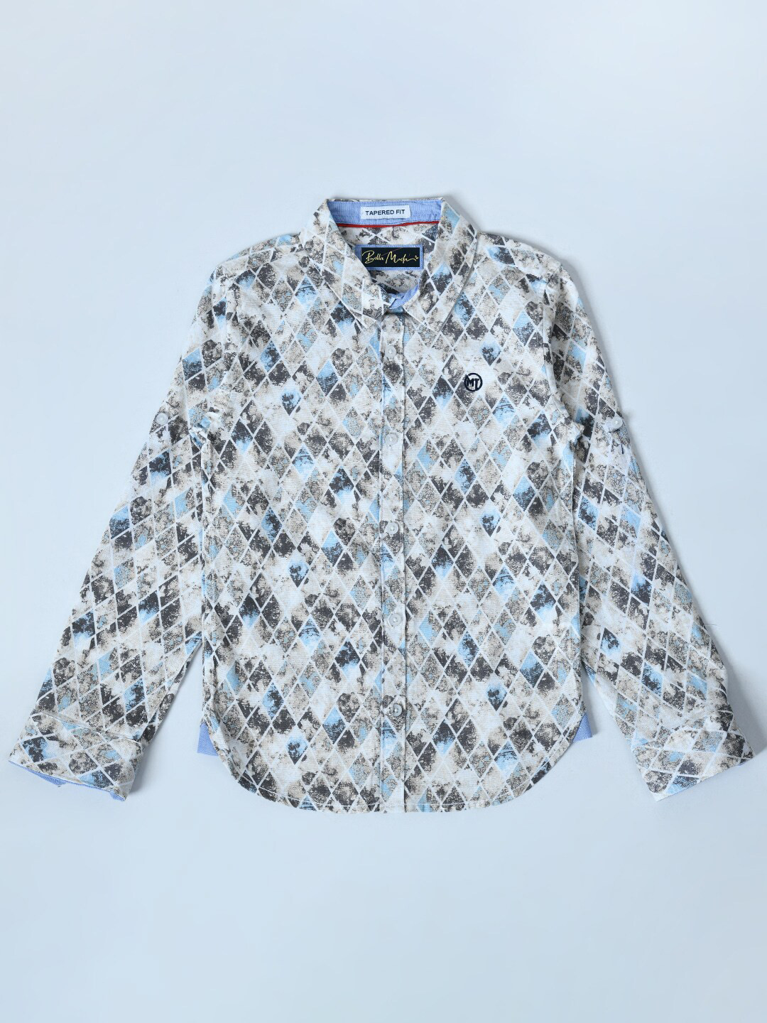 

Bella Moda Boys Beige Comfort Printed Casual Shirt