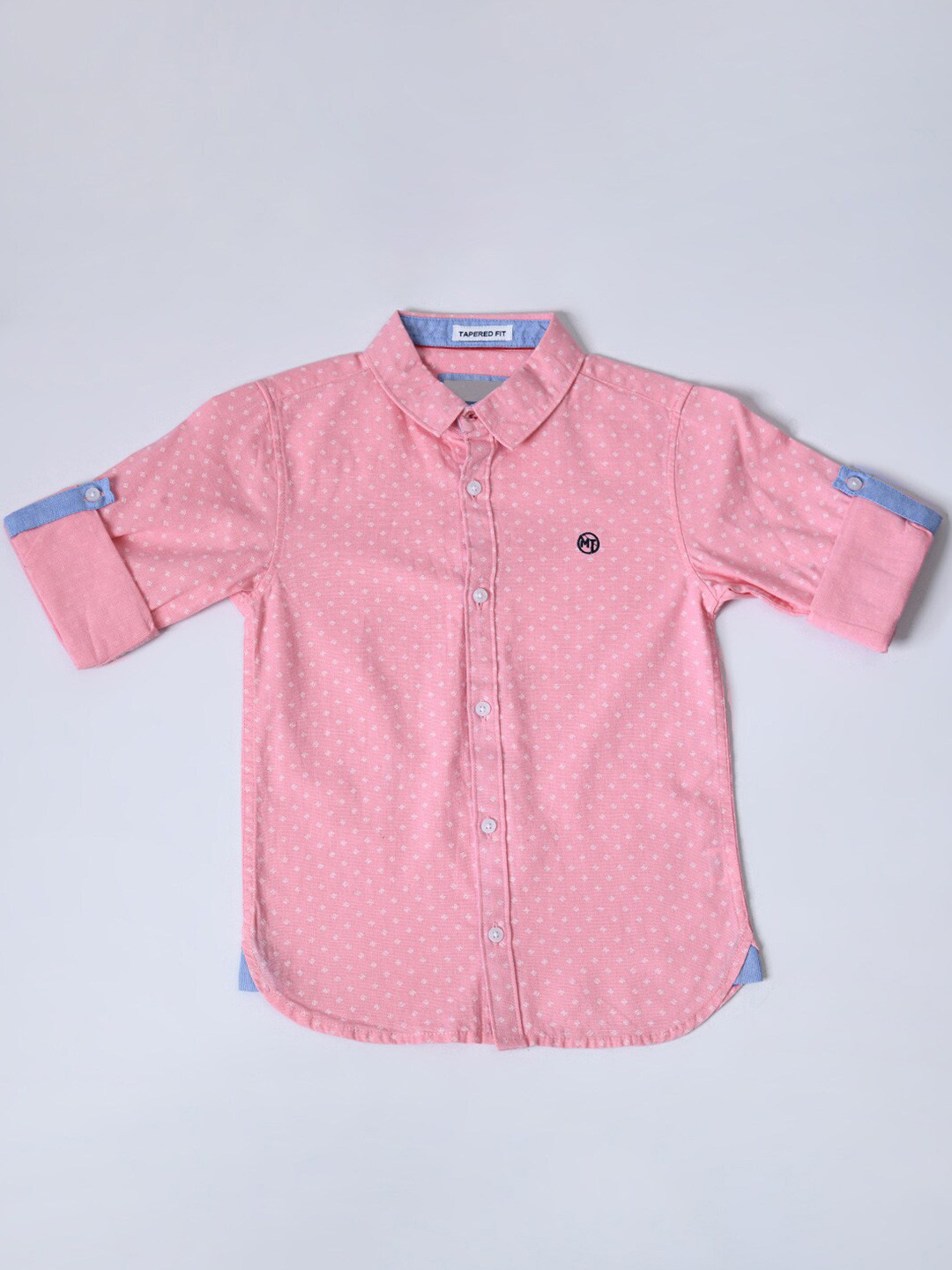 

Bella Moda Boys Comfort Printed Cotton Casual Shirt, Pink