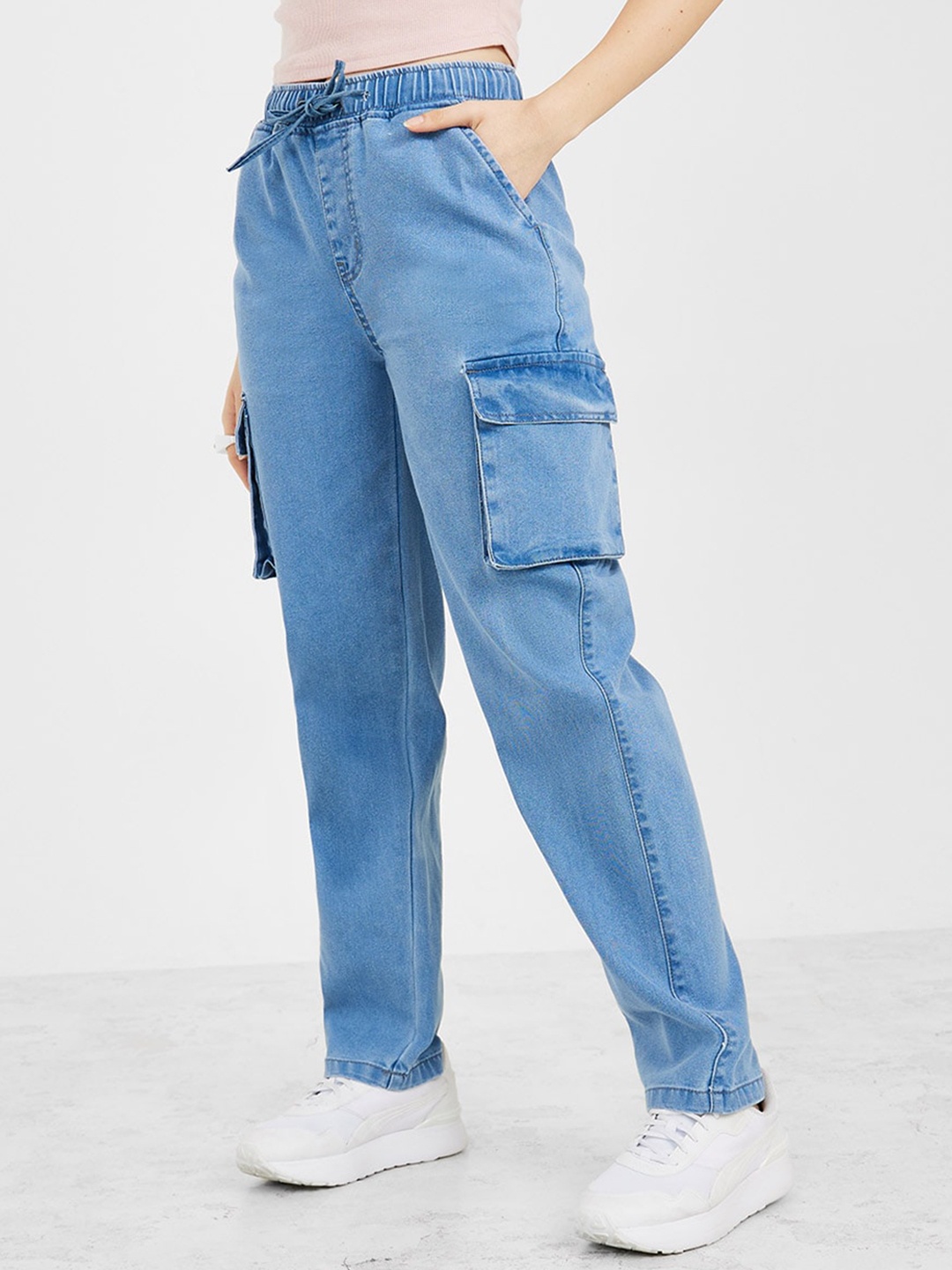 

Styli Women Blue High-Rise Jeans