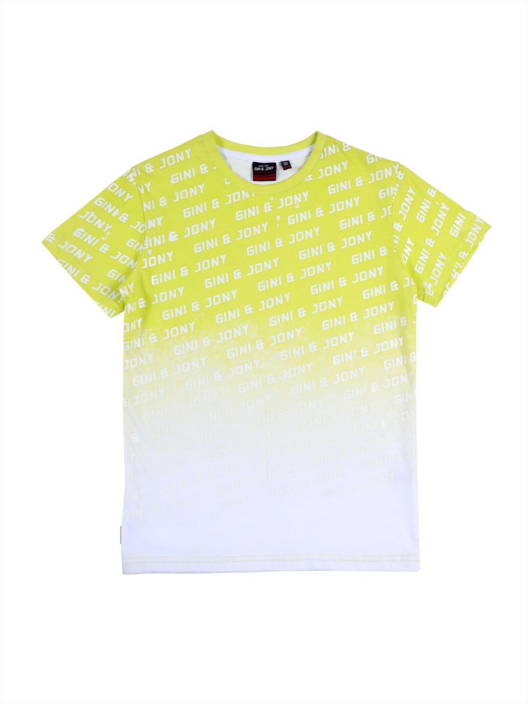 

Gini and Jony Boys Dyed T-shirt, Yellow