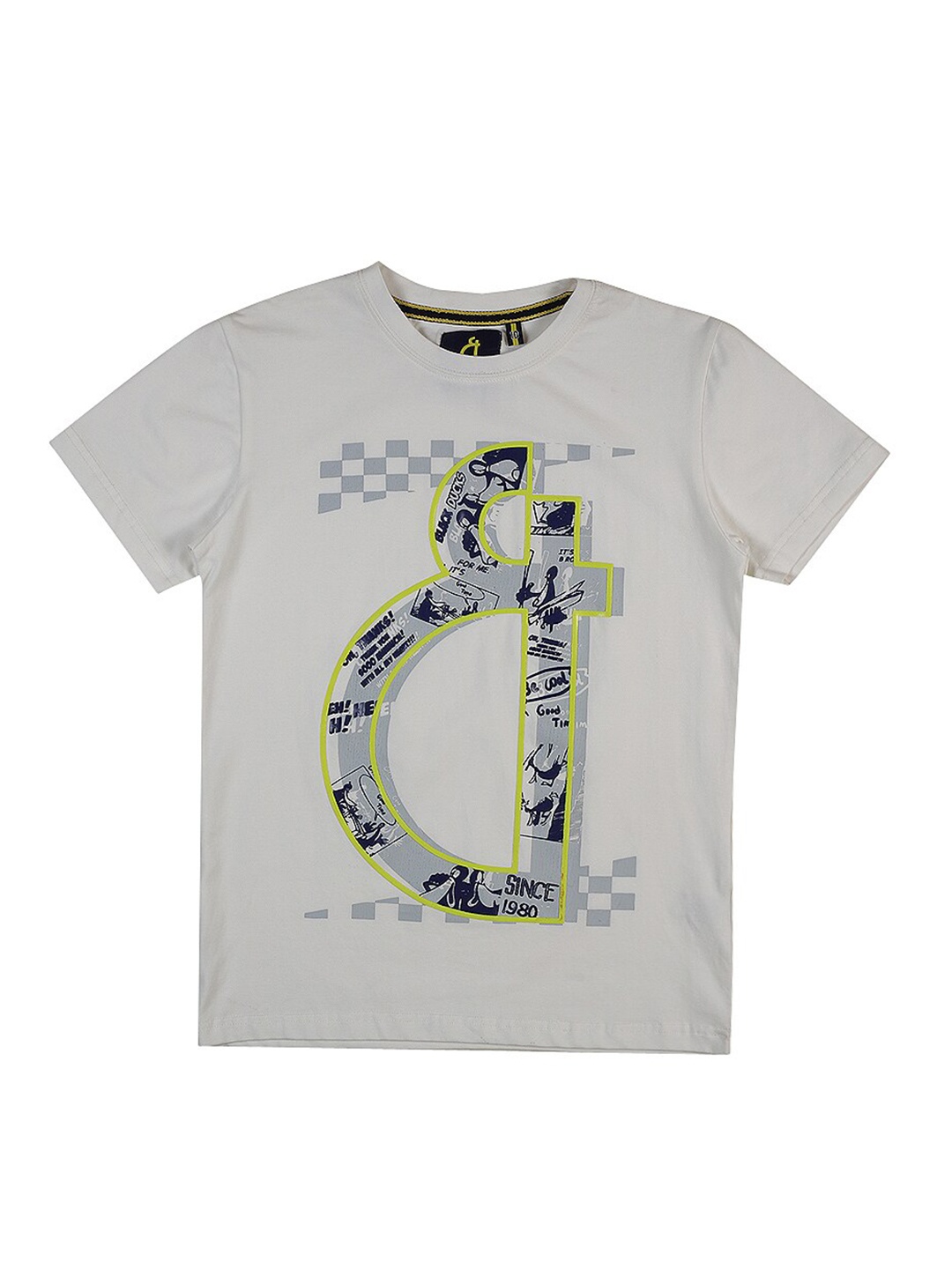 

Gini and Jony Boys Printed T-shirt, Grey