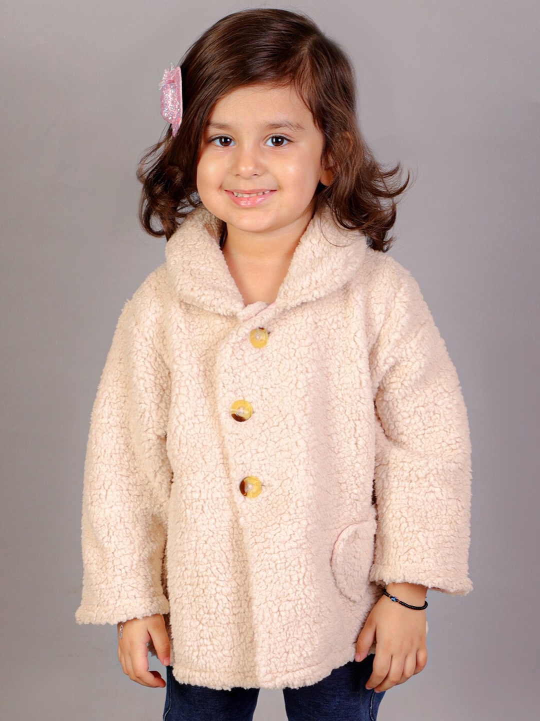 

KidsDew Girls Windcheater Tailored Jacket, Beige