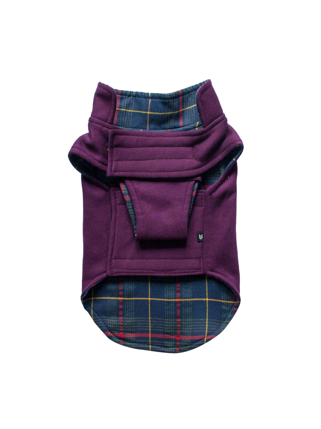 

Ruse Checked Winter Reversible Dog Jacket, Purple