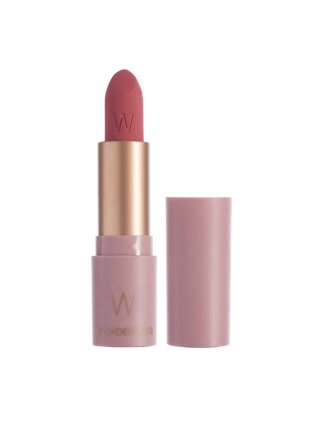 

W Powder Kiss Matte Lipstick with Vitamin E & Hyaluronic Acid 4g - Innocent, Pink