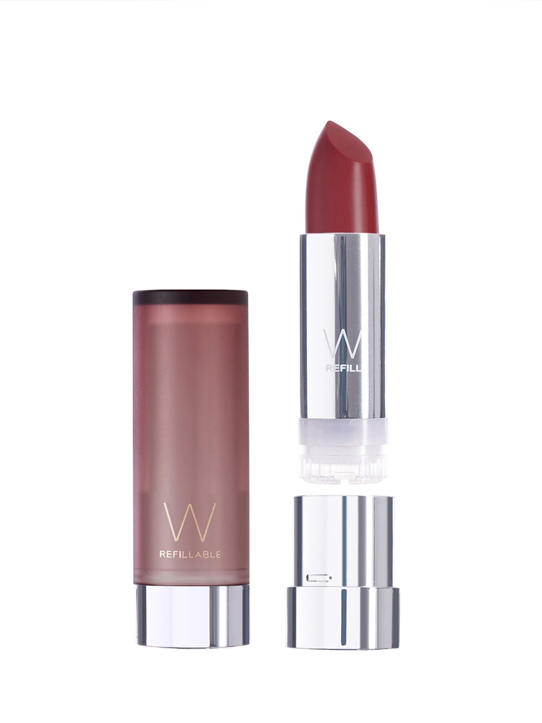 

W Refillable Matte Lipstick with Vitamin A & Vitamin C 4g - Pure, Maroon