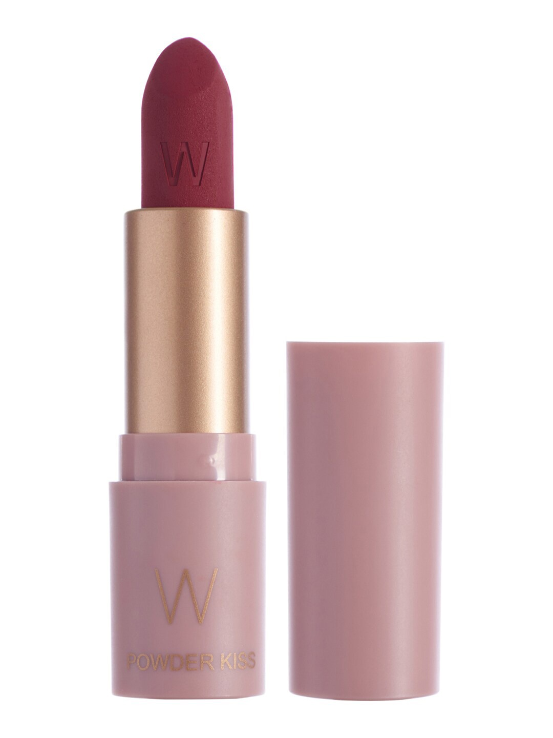 

W Powder Kiss Matte Lipstick with Vitamin E & Hyaluronic Acid 4g - Bosslady, Brown
