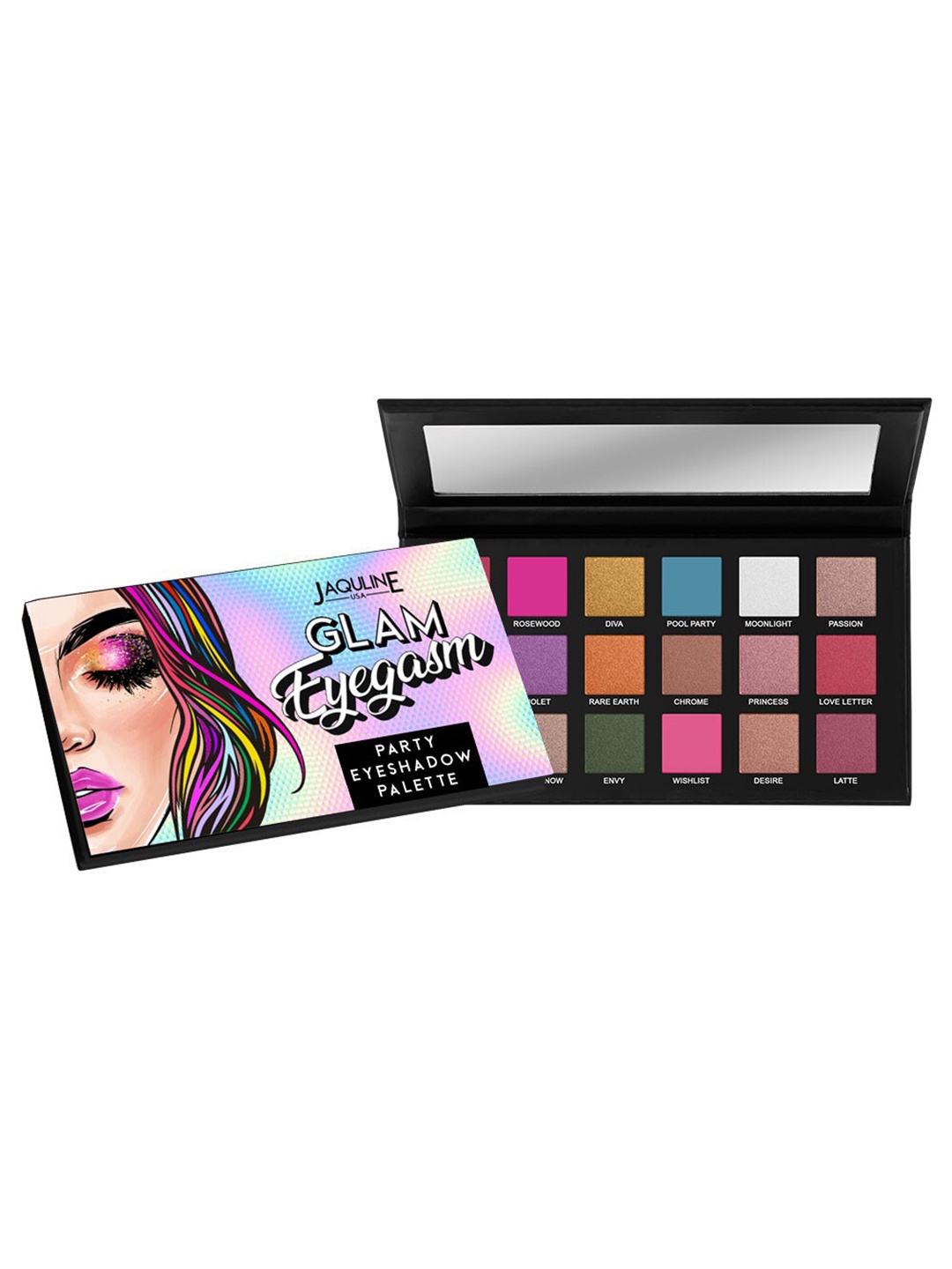 

Jaquline USA Glam Eyegasm Party Eyeshadow Palette - 18 g, Multi
