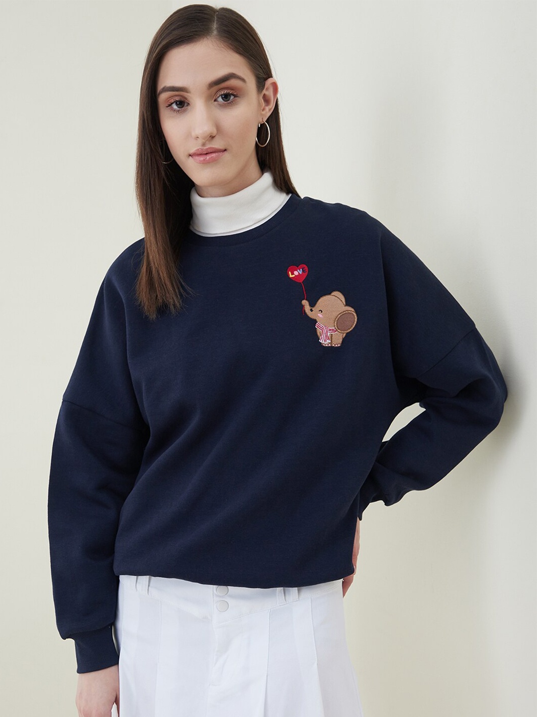 

Femella Women Sweatshirt, Navy blue