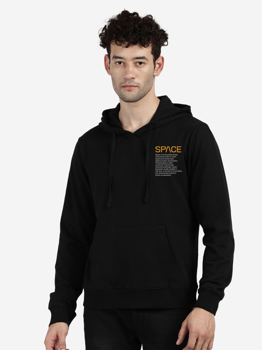 

BLACK RADIO Men Hooded Cotton Sweatshirt