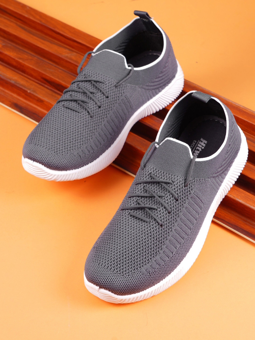 

Try Me Women Woven Design Lightweight Sneakers, Grey