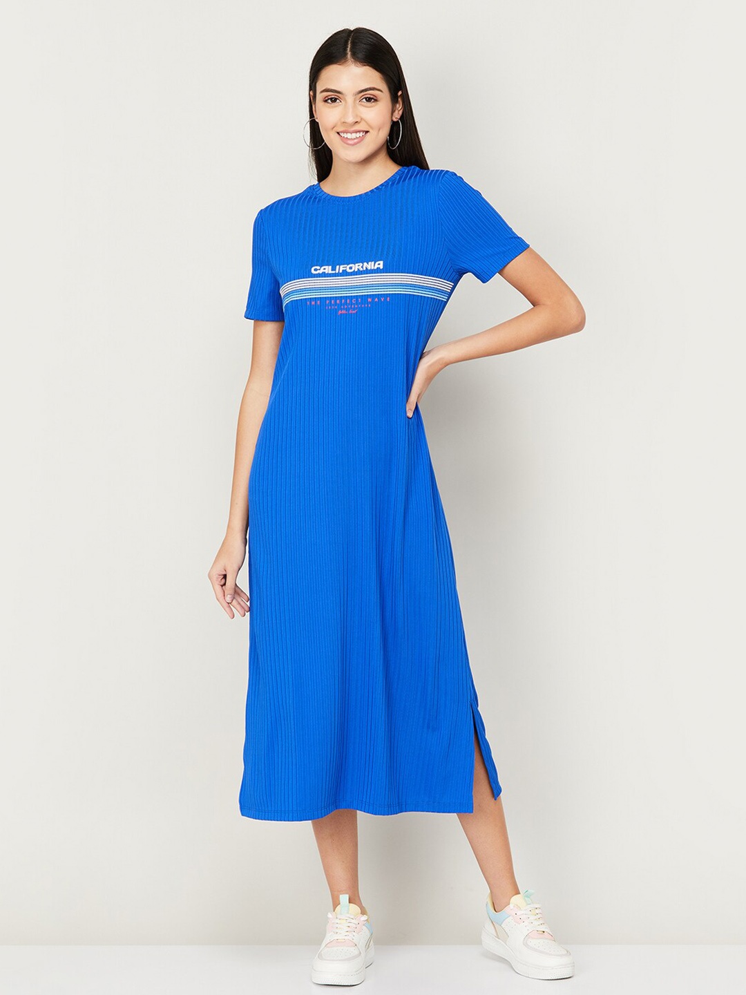 

Fame Forever by Lifestyle T-shirt Midi Dress, Blue