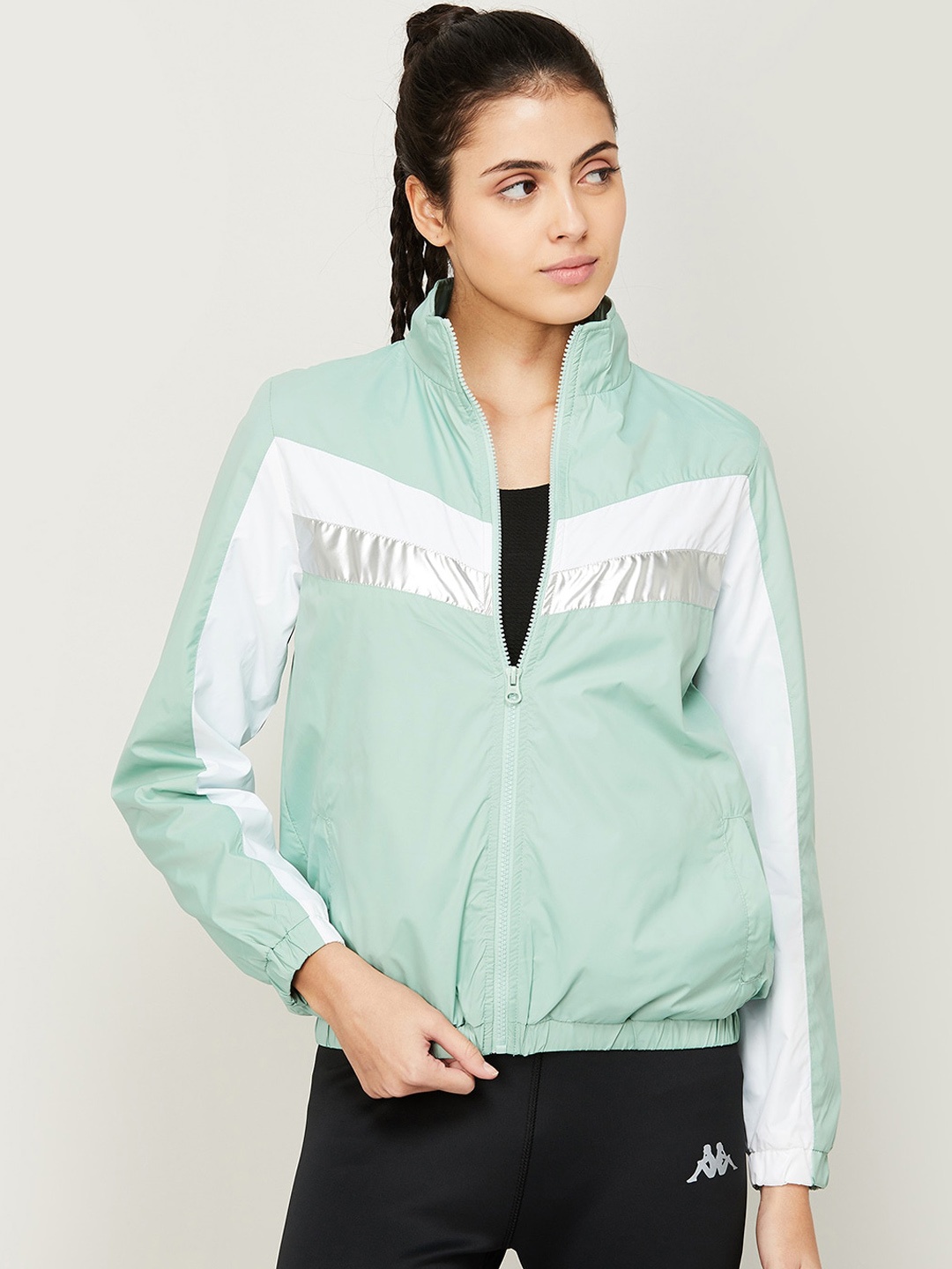 

Kappa Women Lightweight Bomber Jacket, Sea green