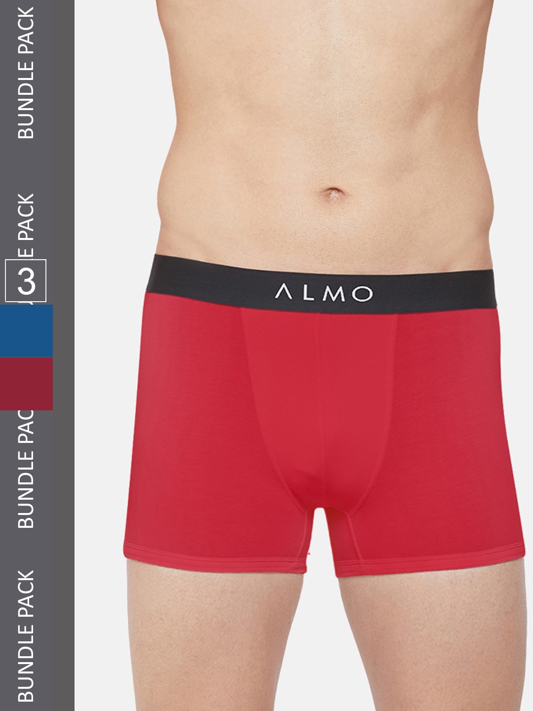 

Almo Wear Men Pack Of 3 Trunks, Grey