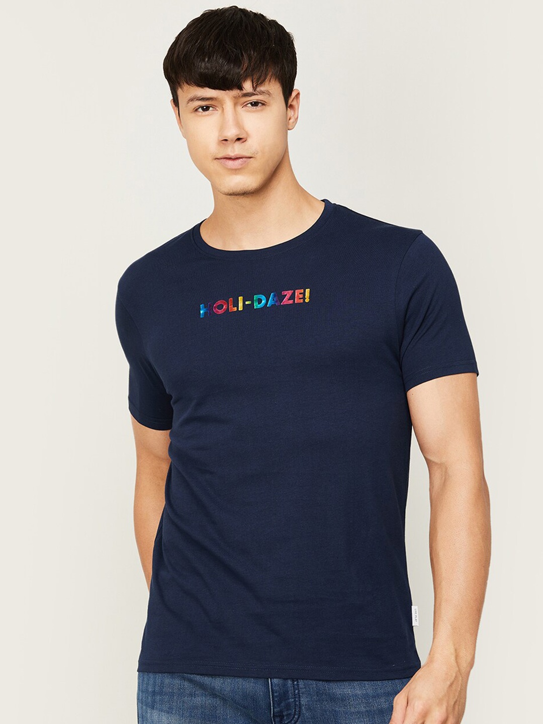 

Fame Forever by Lifestyle Men Typography Printed Cotton T-shirt, Navy blue