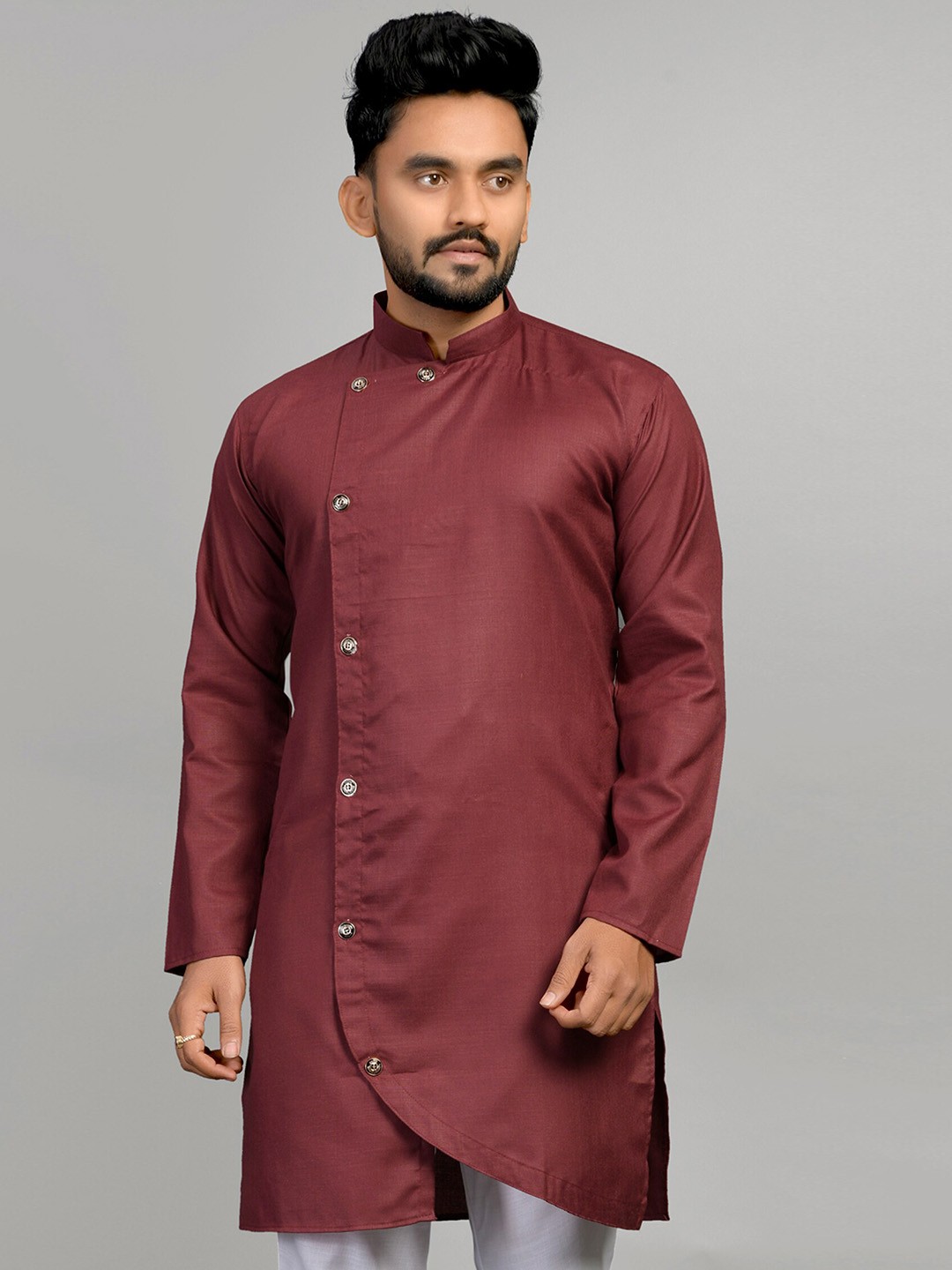 

Fashion FRICKS Men Maroon Kurta