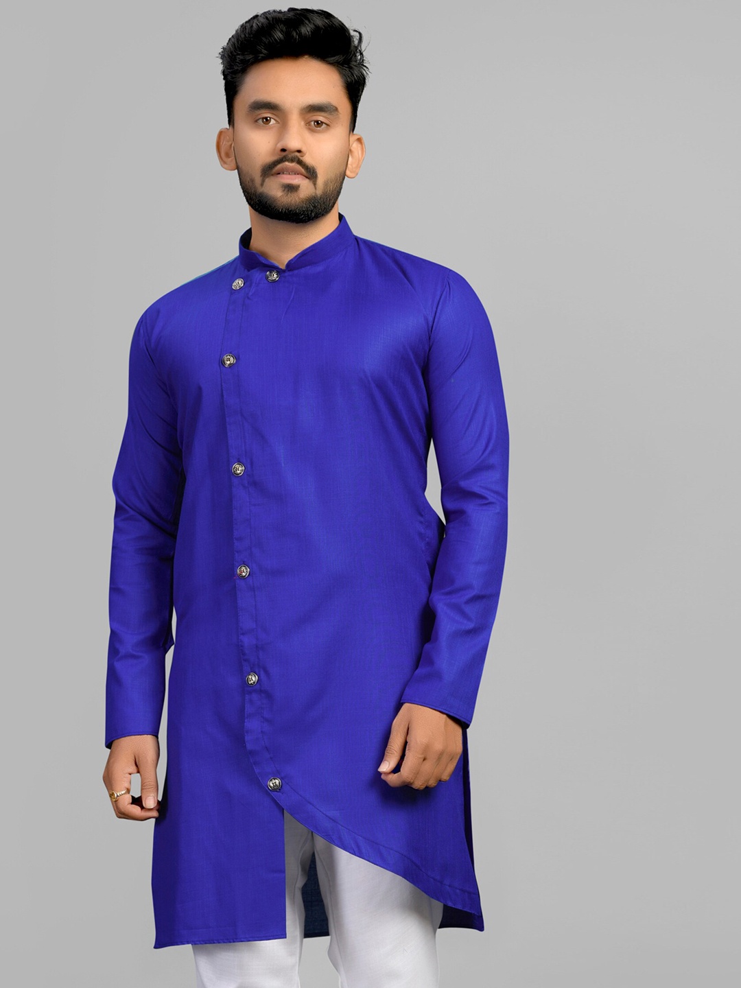 

Fashion FRICKS Men Blue Thread Work Kurta