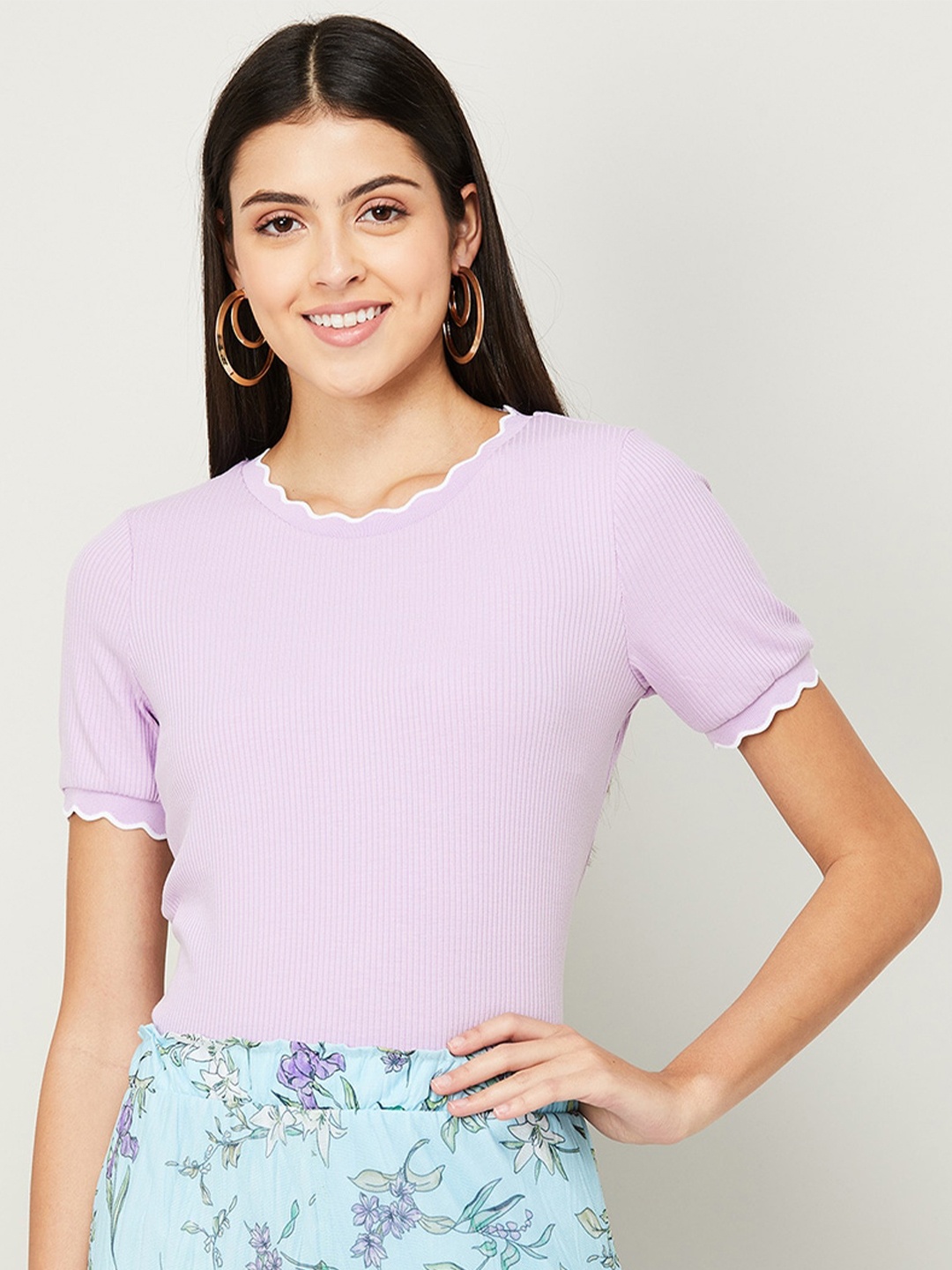 

CODE by Lifestyle Solid Top, Lavender