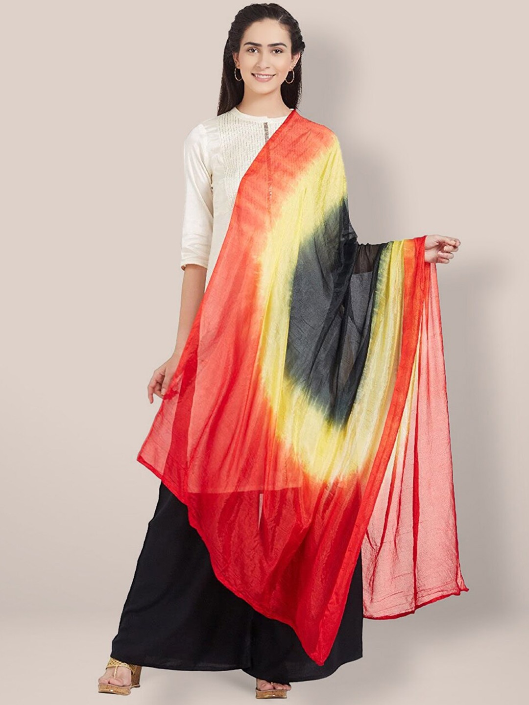 

Dupatta Bazaar Dyed Dupatta, Red