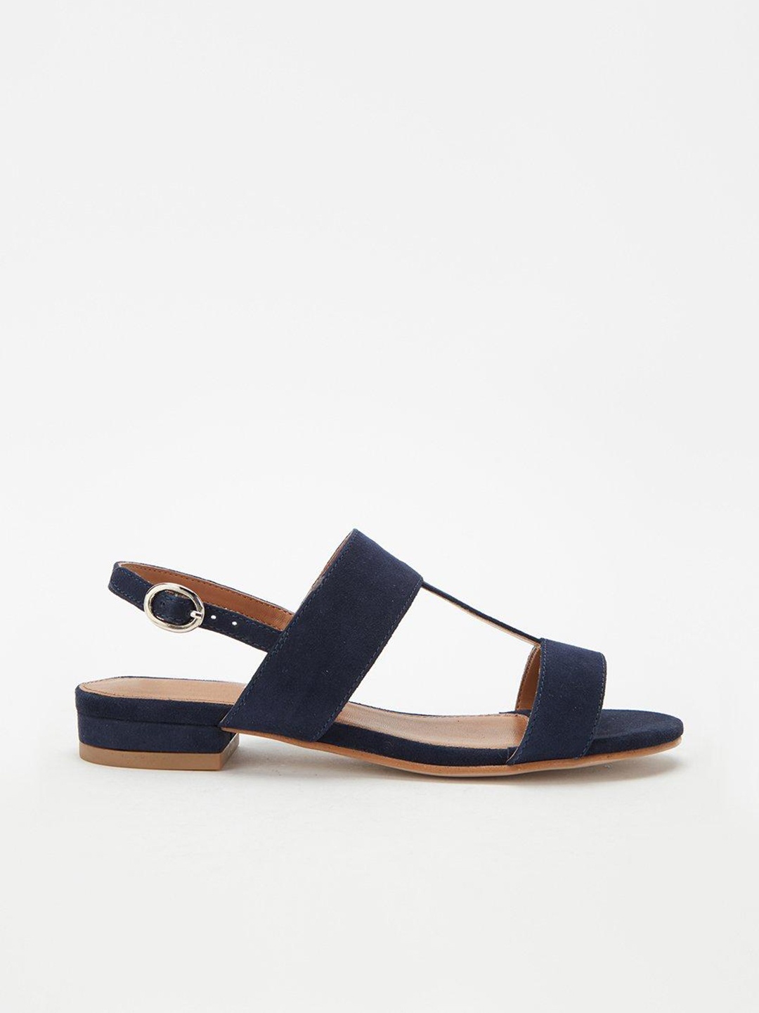 

DOROTHY PERKINS Women Leather Strappy Open Toe Flats, Blue