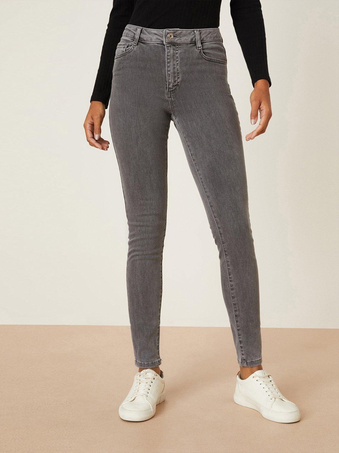 

DOROTHY PERKINS Women Alex Skinny Fit Stretchable Jeans, Grey