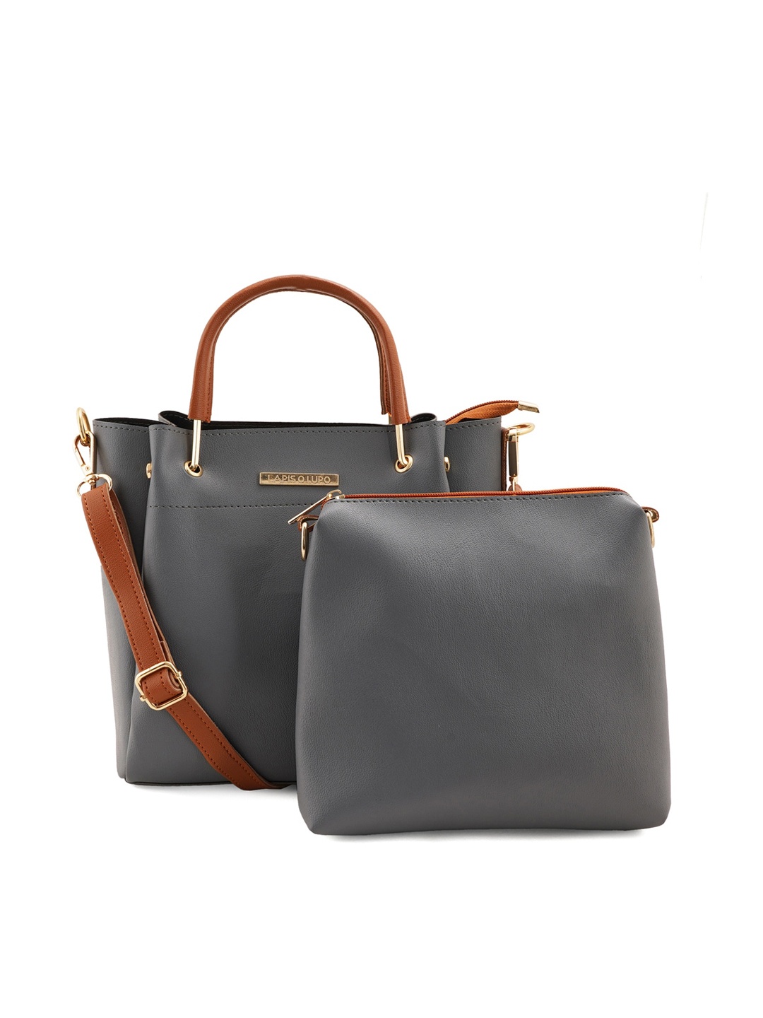 

Lapis O Lupo Structured Handheld Bag, Grey