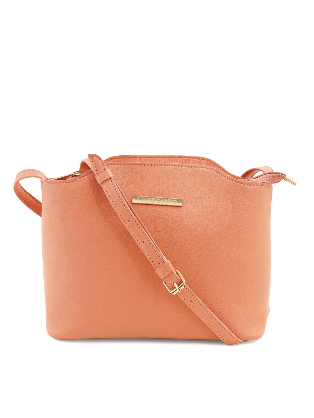 

Lapis O Lupo Structured Sling Bag with Tasselled, Pink