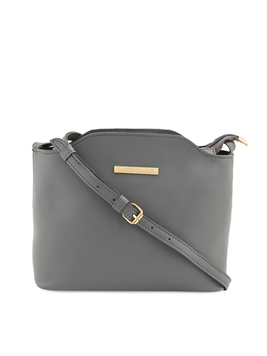 

Lapis O Lupo Structured Sling Bag, Grey