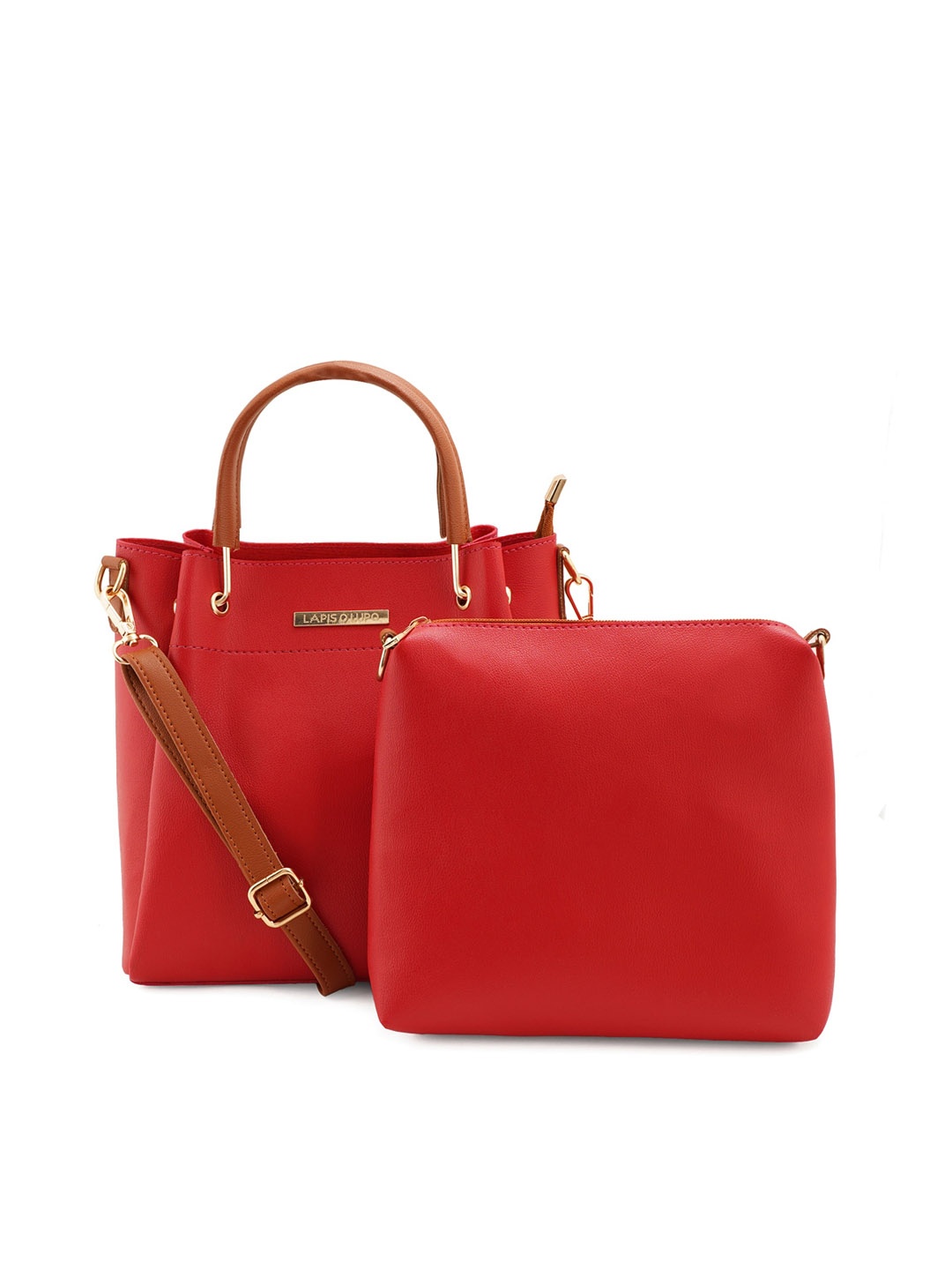 

Lapis O Lupo Structured Handheld Bag, Red