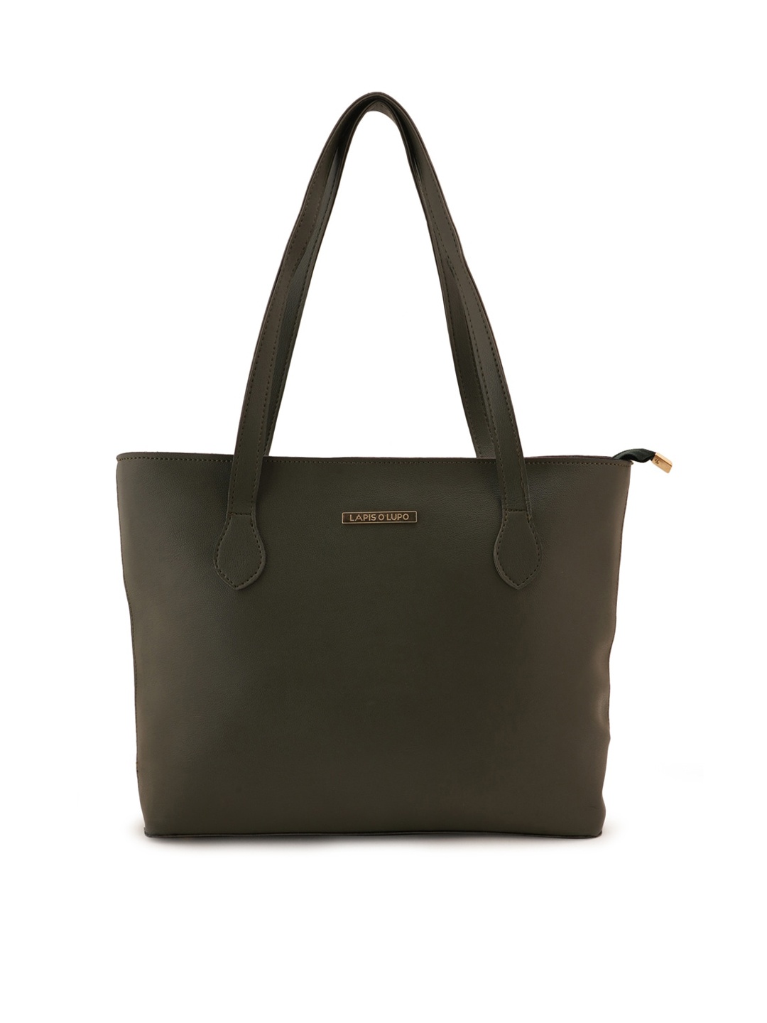 

Lapis O Lupo Women Structured Shoulder Bag, Olive
