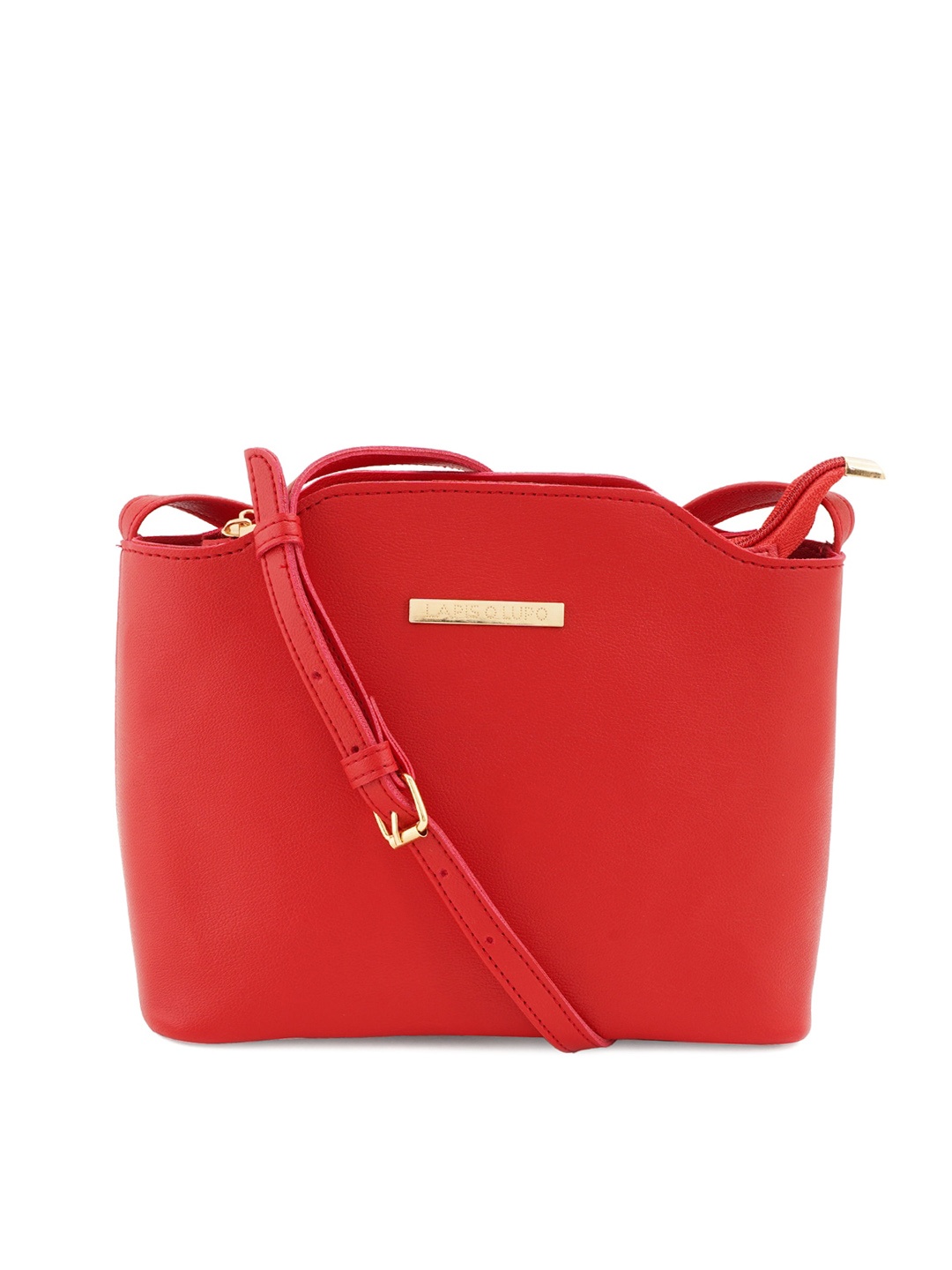 

Lapis O Lupo Structured Sling Bag, Red