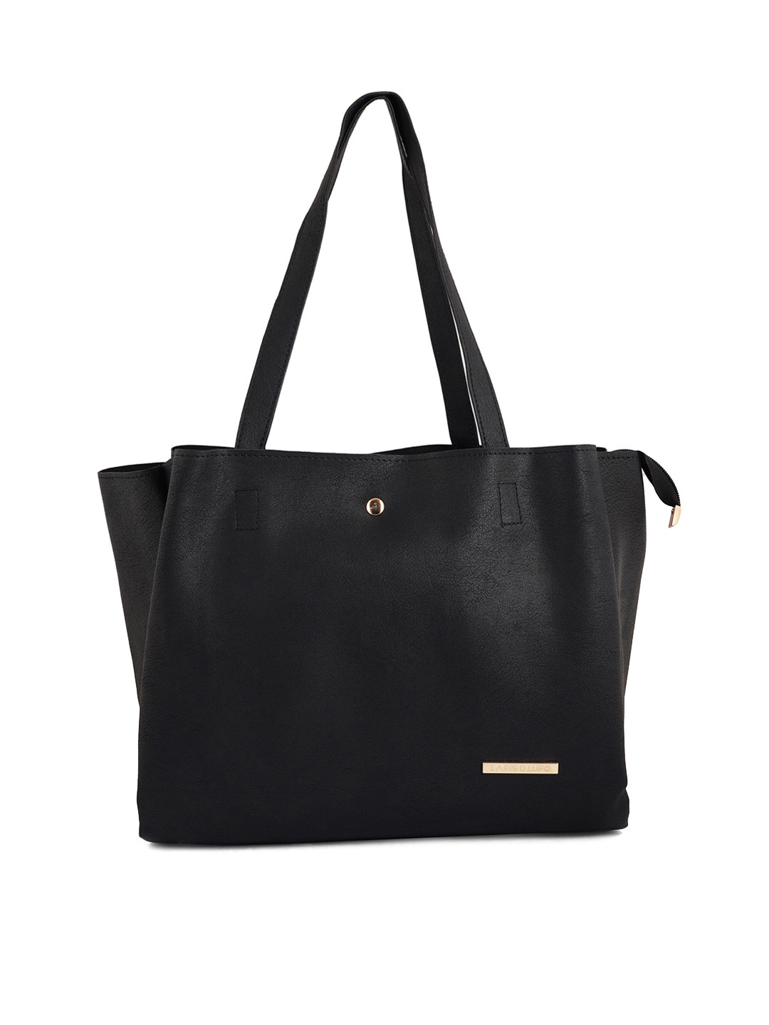 

Lapis O Lupo Structured Shoulder Bag, Black