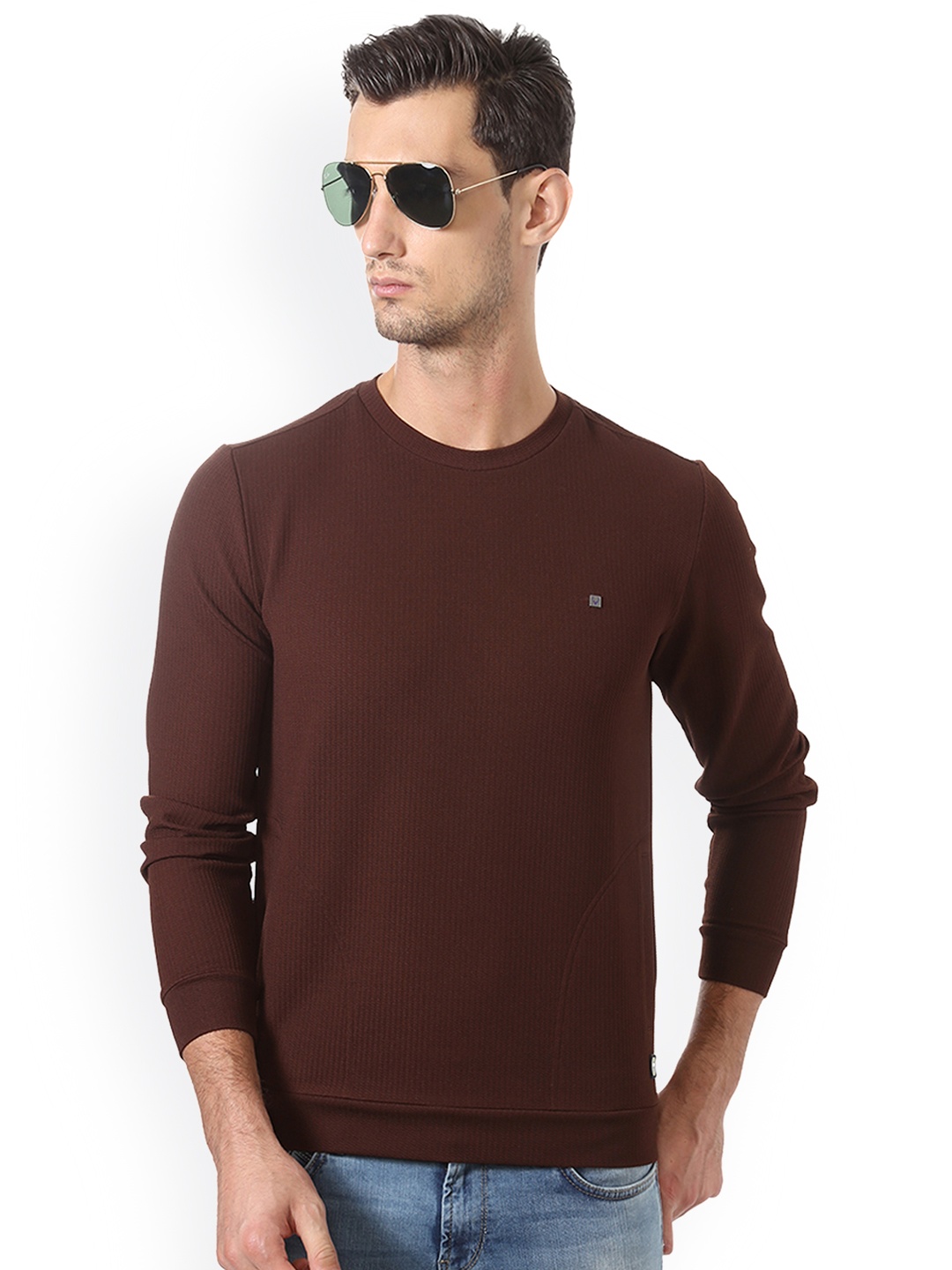 

Allen Solly Sport Men Brown Solid Sweatshirt