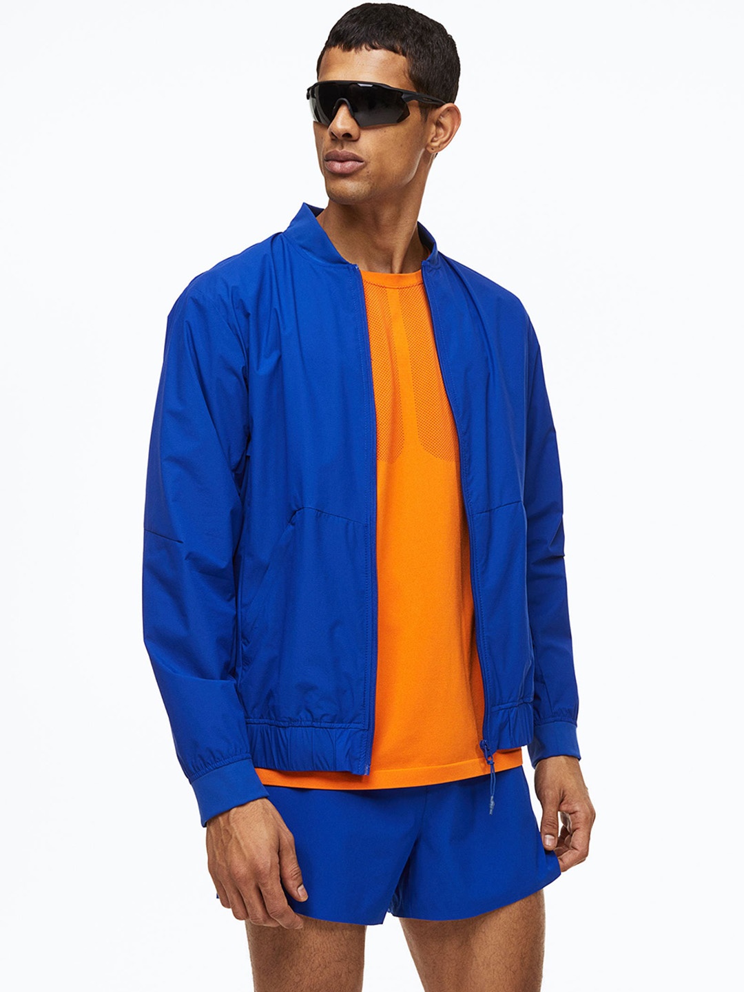

H&M Men Water-Repellent Running Jacket, Blue
