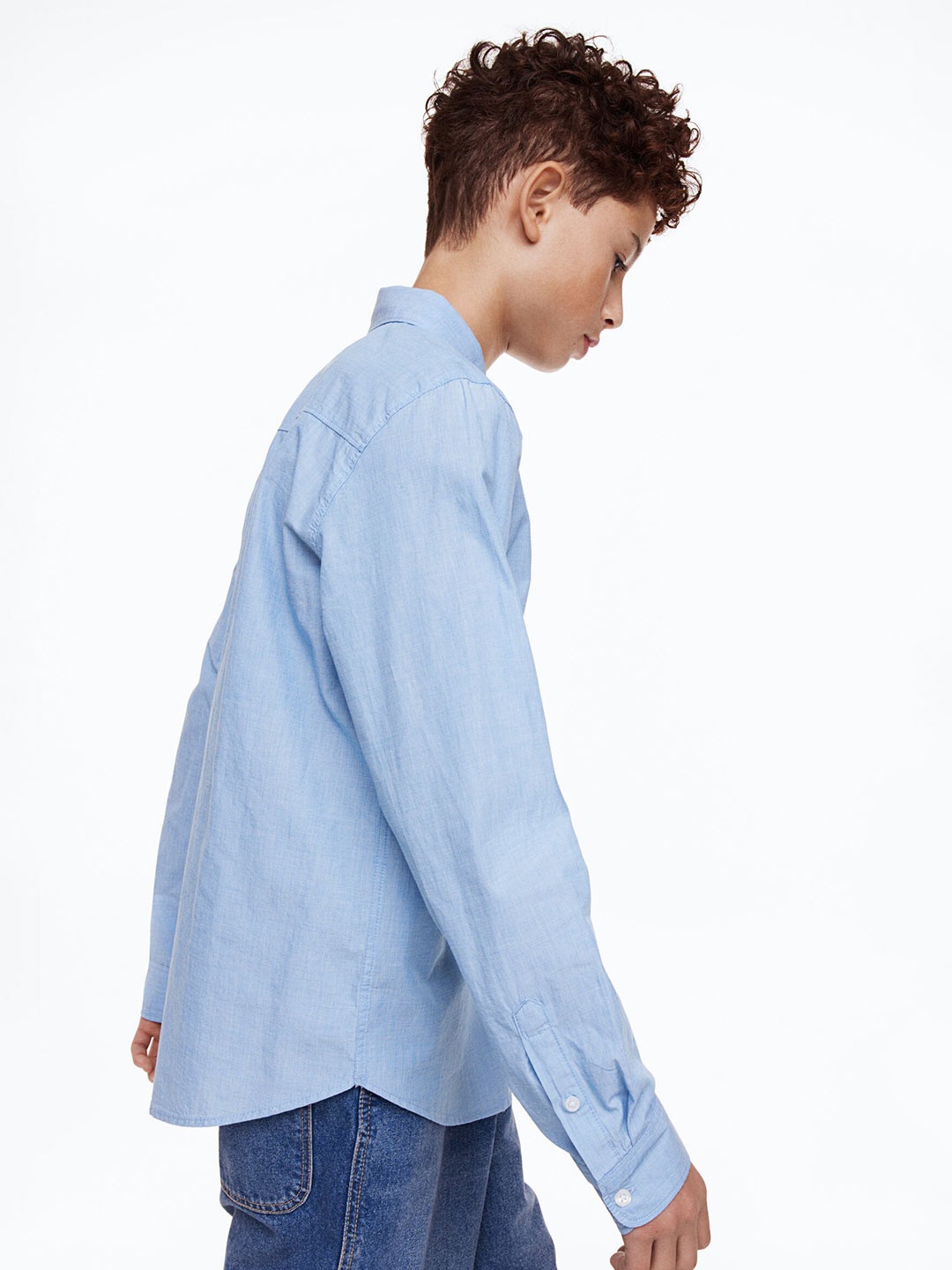 

H&M Boys Cotton Shirt, Blue