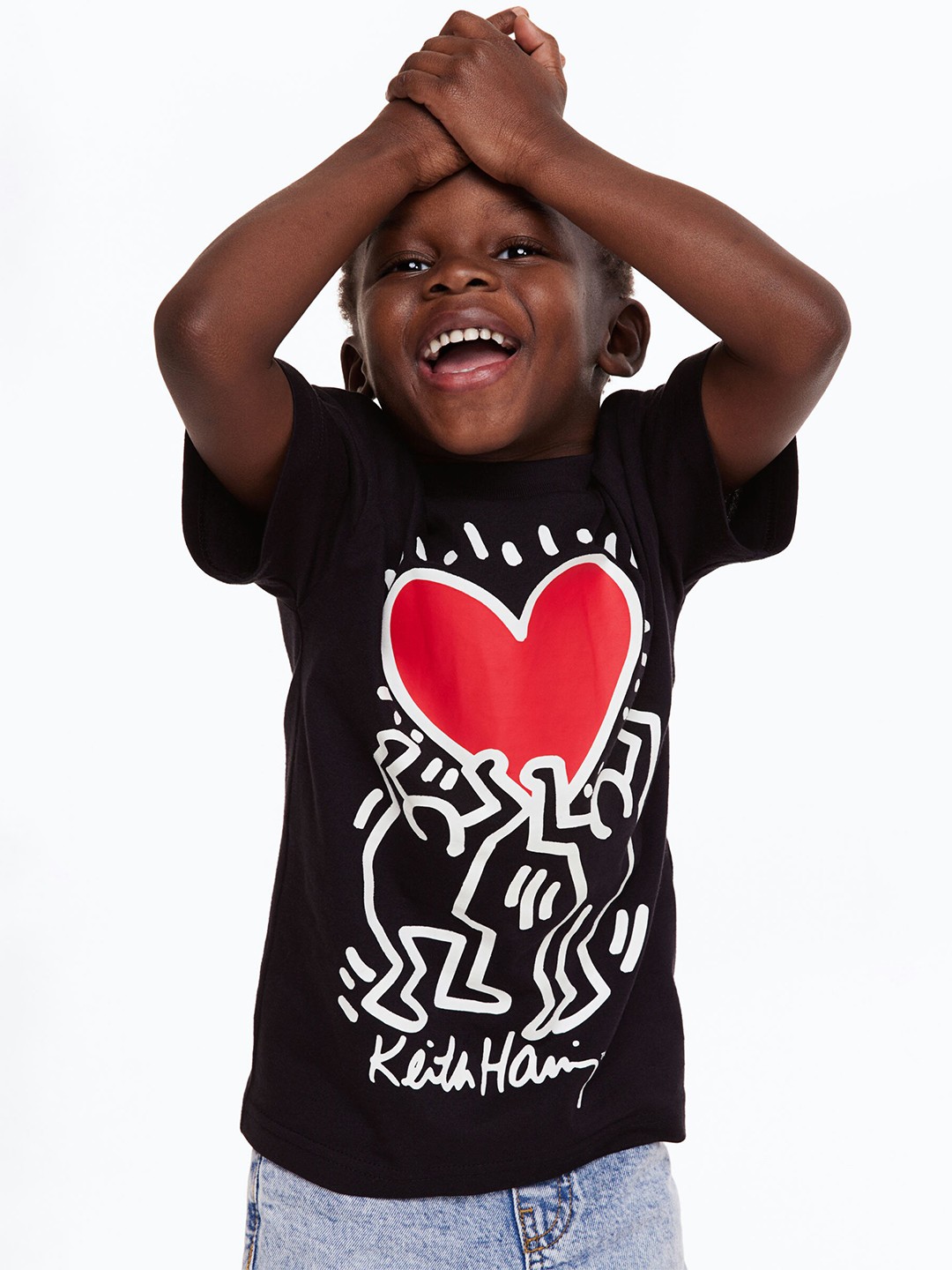 

H&M Boys Oversized Printed T-shirt, Black