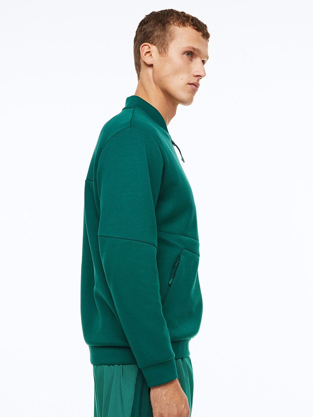 

H&M Men Sports Jacket in DryMove, Green