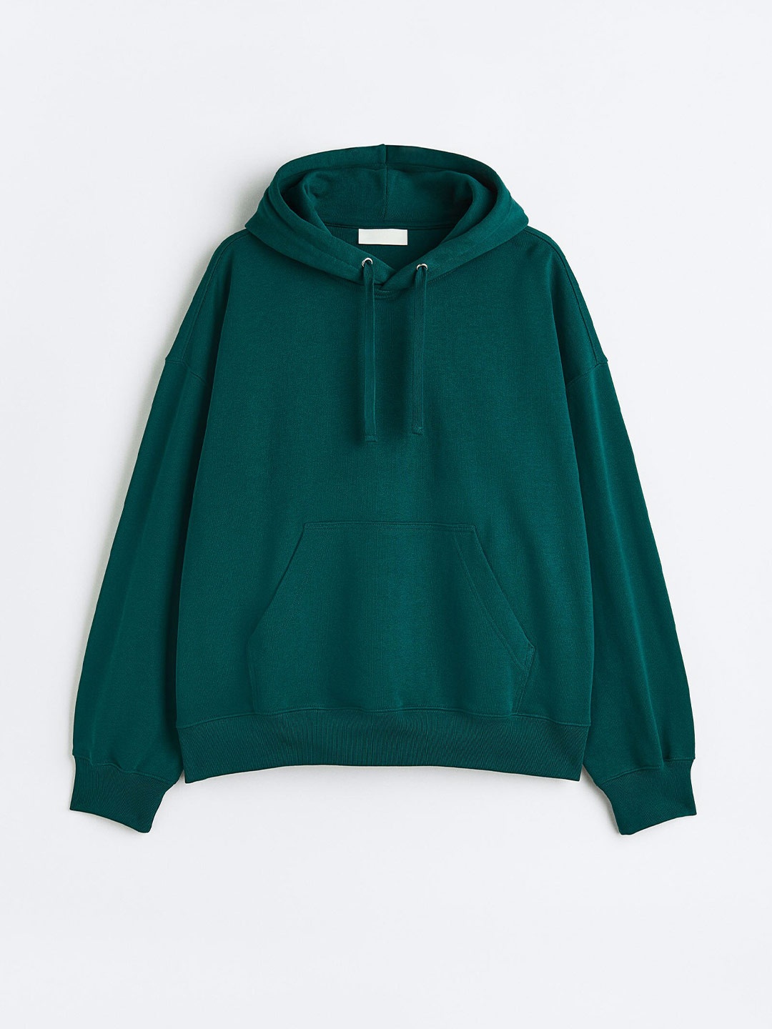 

H&M Men Oversized Fit Cotton Hoodie, Green