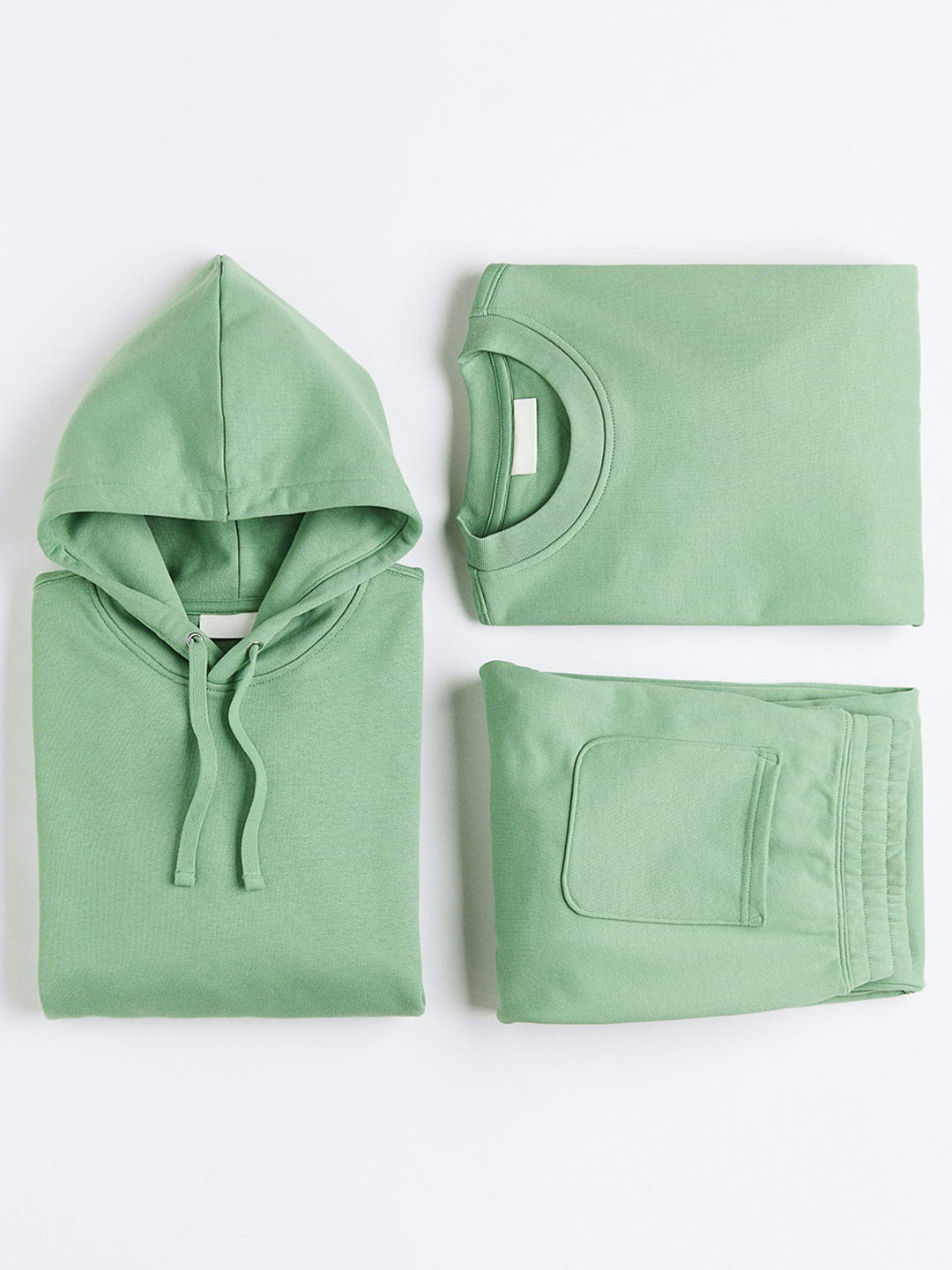 

H&M Men Oversized Fit Cotton Sweatshirt, Green