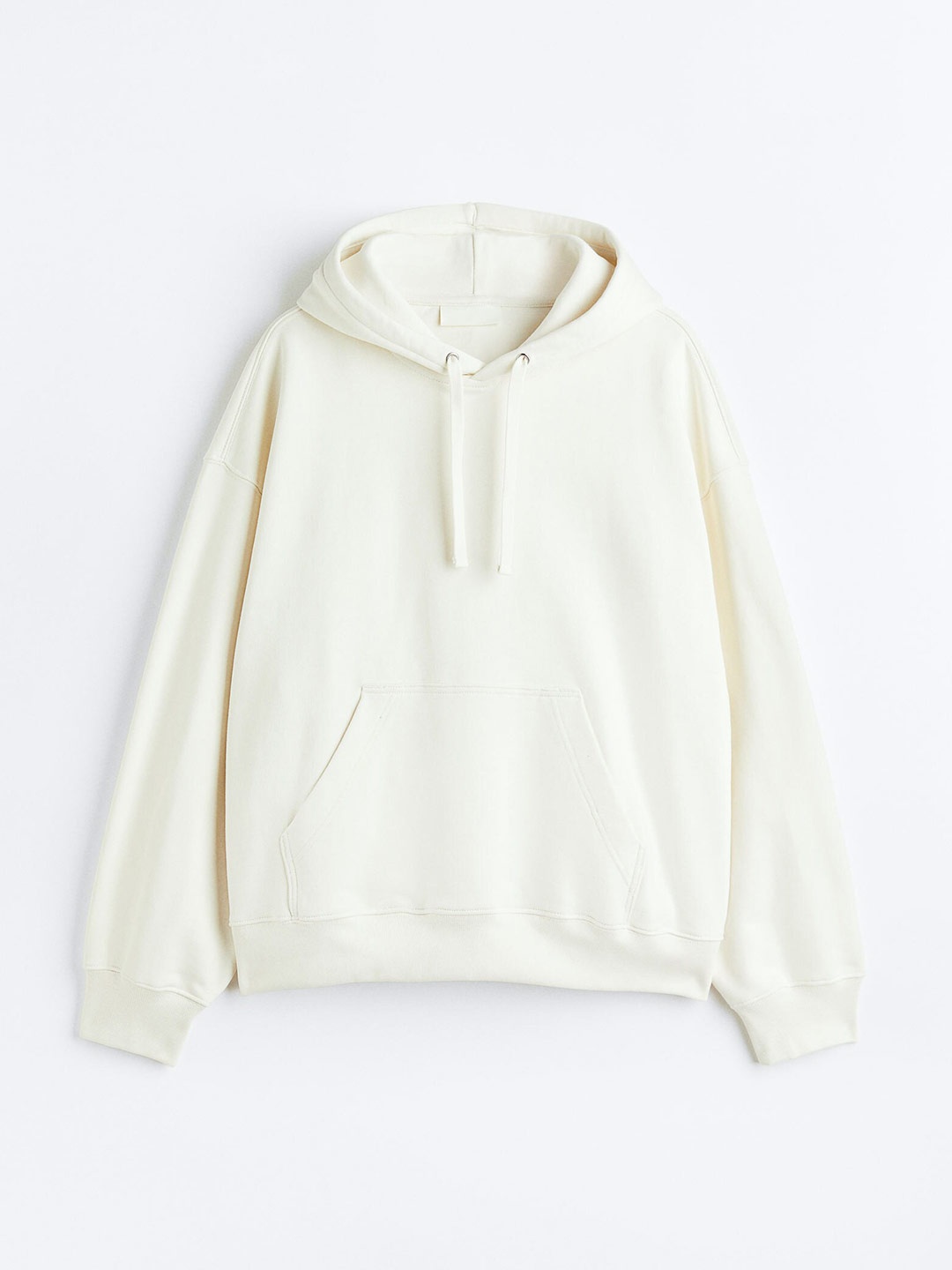 

H&M Men Oversized Fit Cotton Hoodie, White