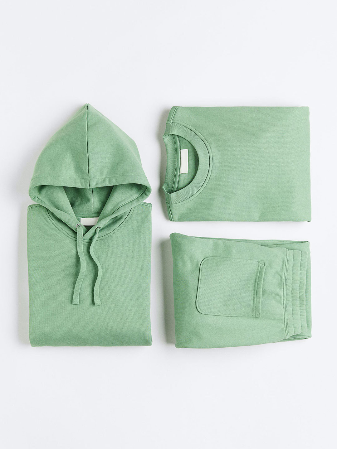 

H&M Oversized Fit Cotton Hoodie, Green