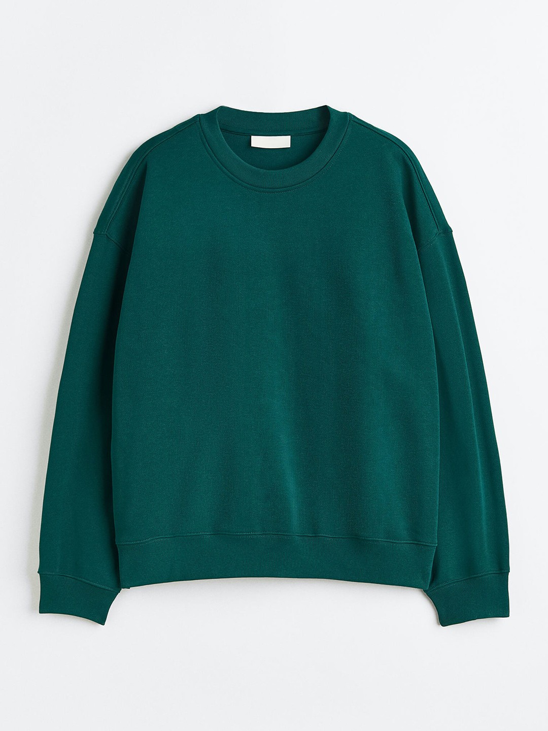 

H&M Men Oversized Fit Cotton Sweatshirt, Green