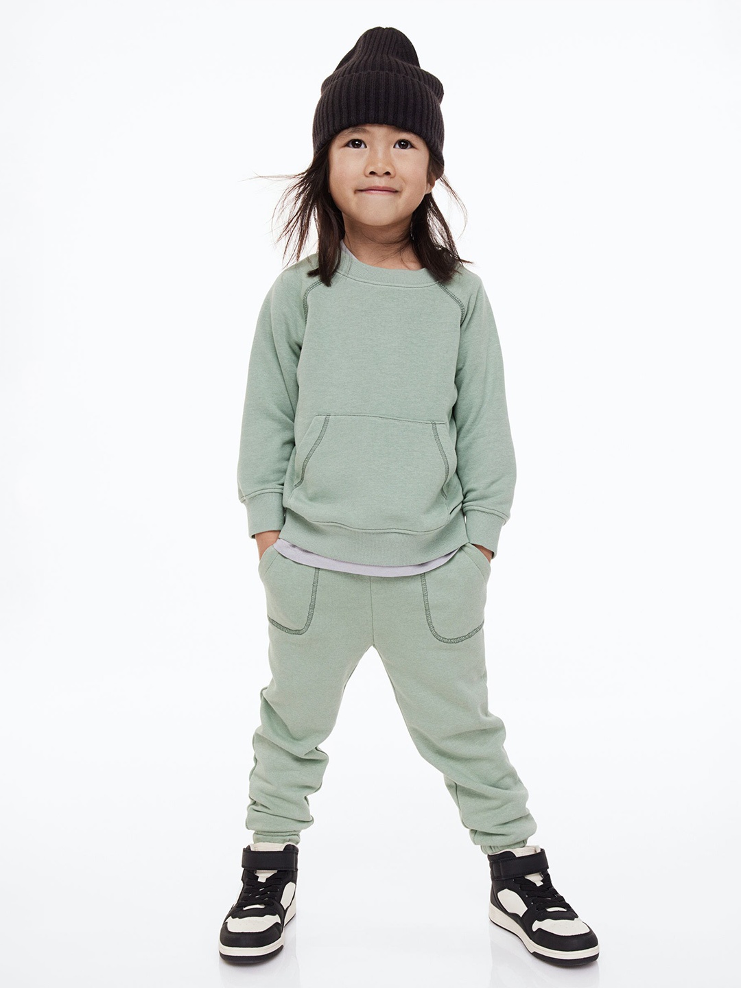 

H&M Boys 2-Piece Sweatshirt Set, Green