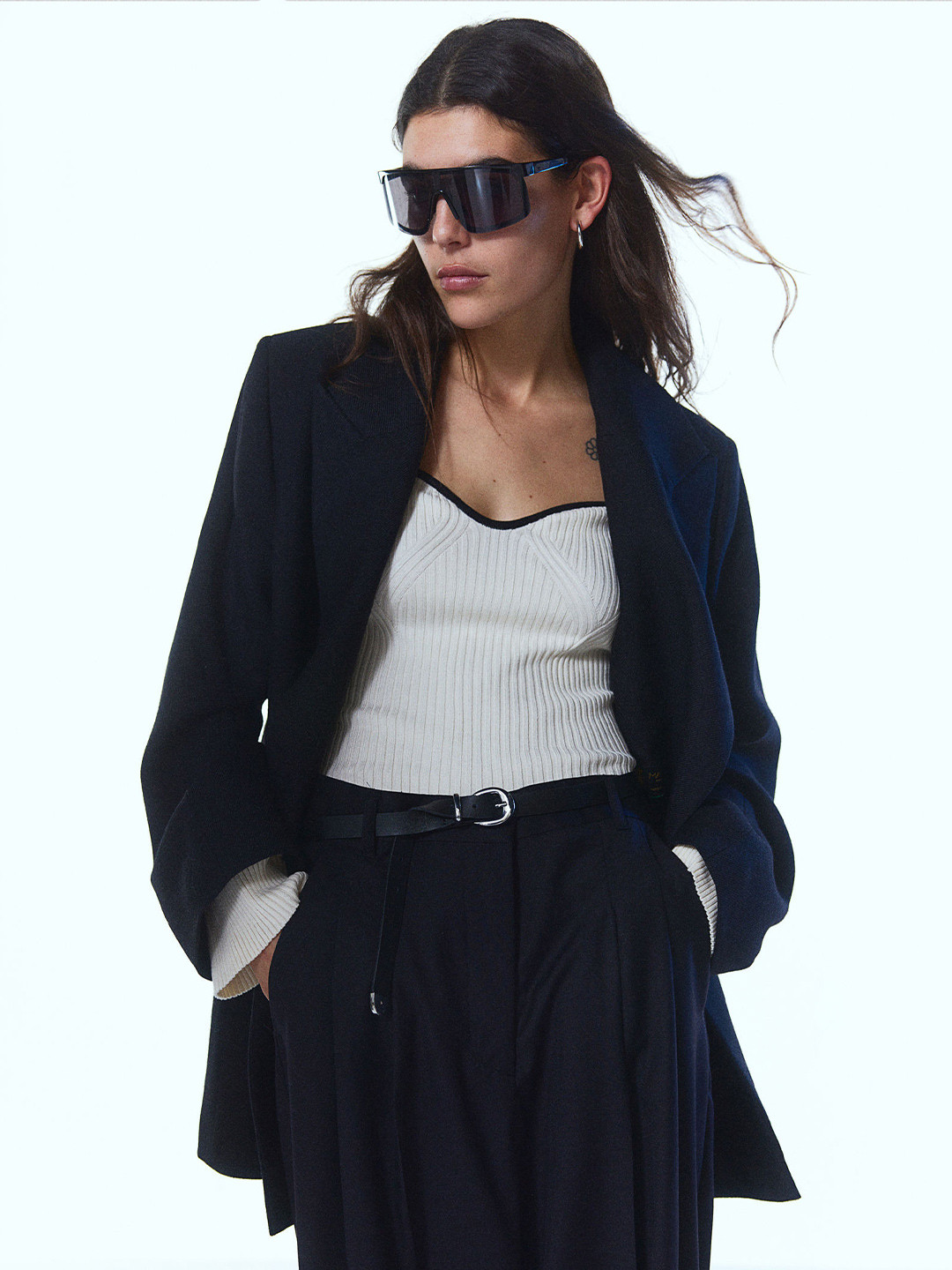 

H&M Women Rib-Knit Jumper, White