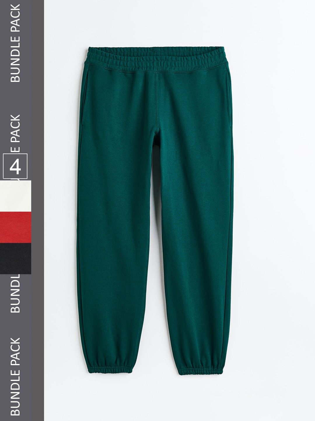 

H&M Men Relaxed Fit Cotton Joggers, Green