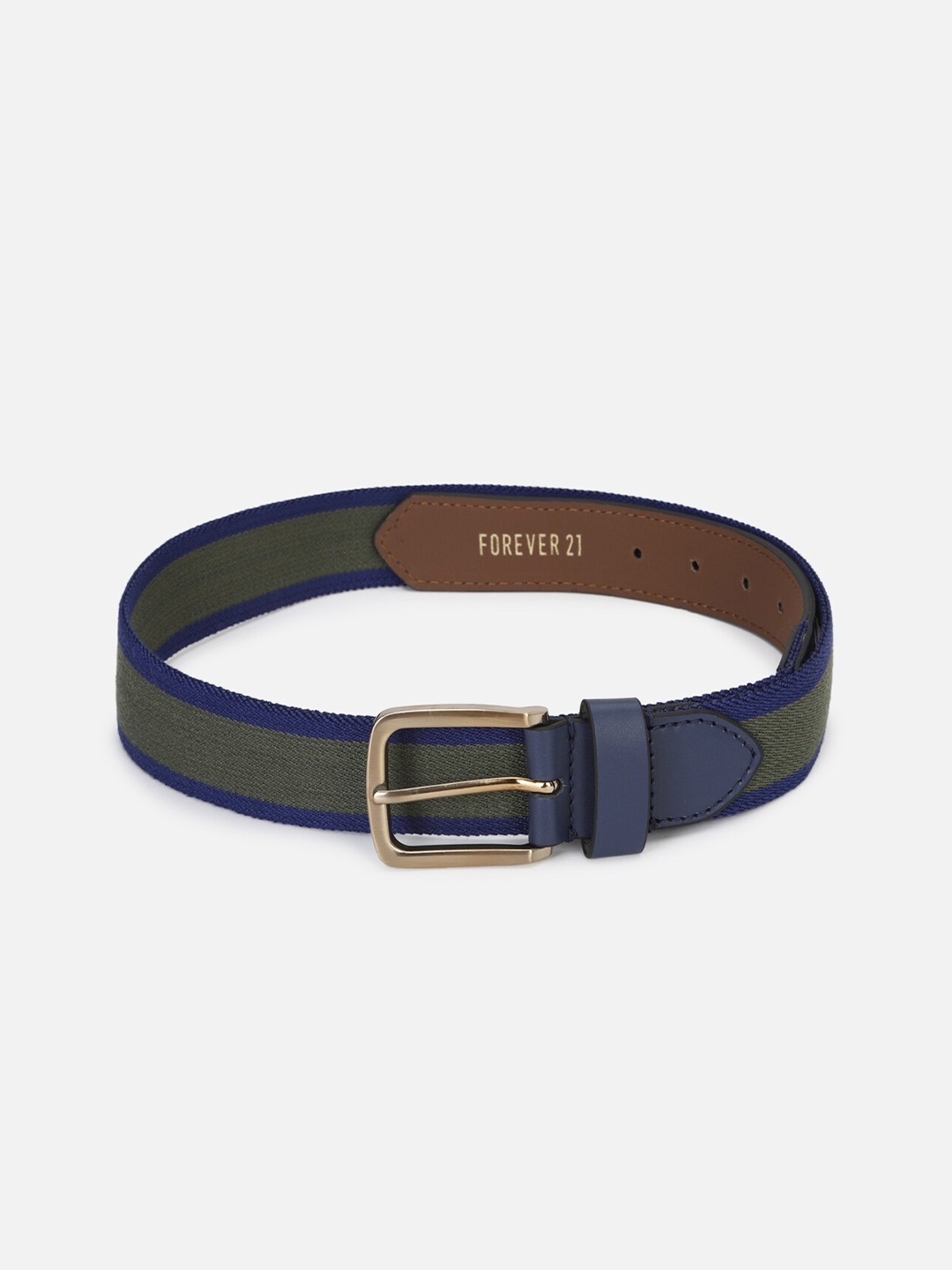 

FOREVER 21 Men Textured Belt, Navy blue