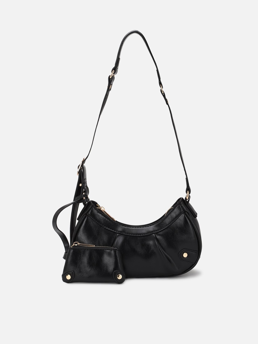 

FOREVER 21 Structured Shoulder Bag, Black