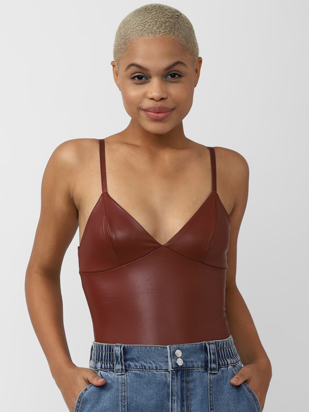 

FOREVER 21 Bralette Top, Brown