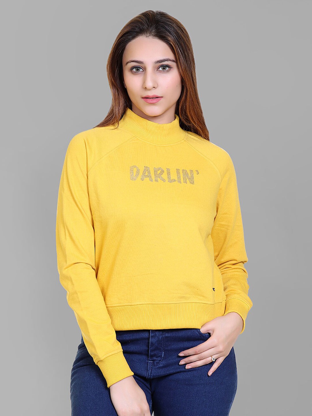 

Club York Women Yellow Sweatshirt