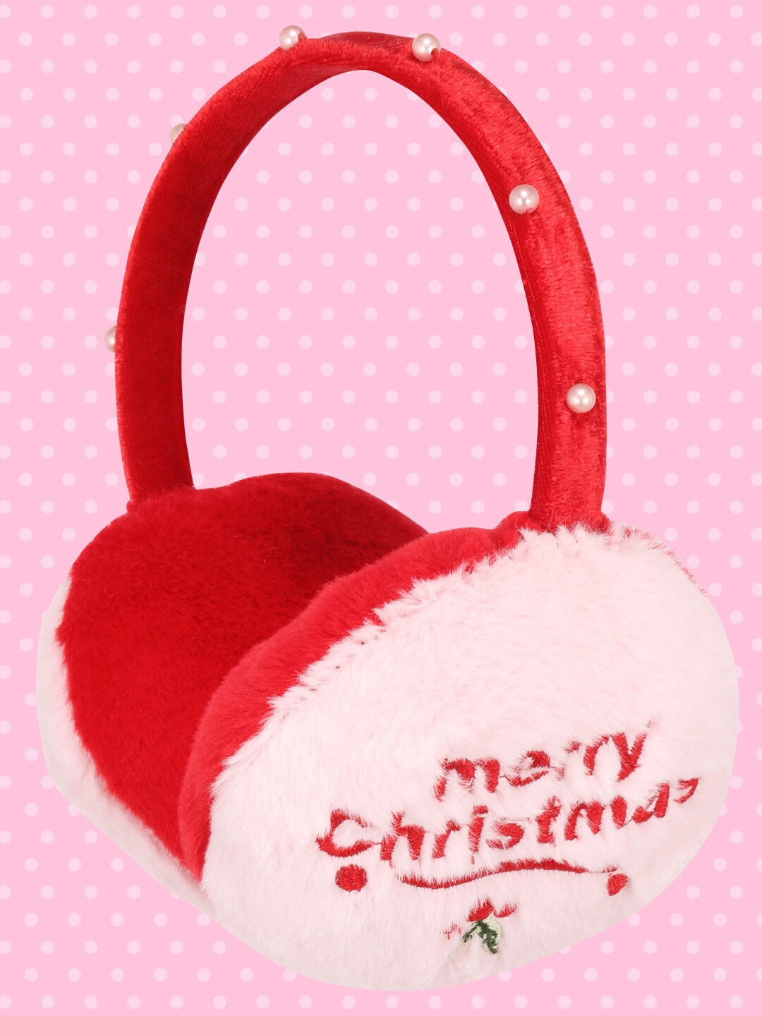 

CUTECUMBER Girls Fur Hairband, Red