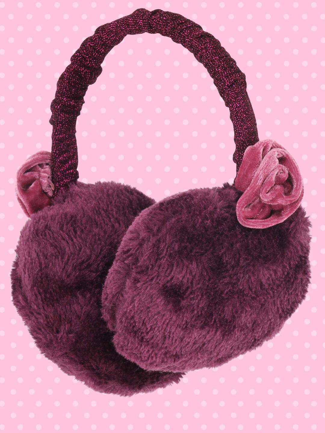 

CUTECUMBER Girls Fur Hairband, Purple
